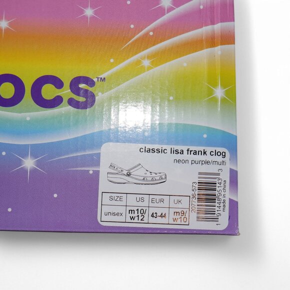 Lisa Frank x Crocs Classic Clog Urban Outfitters Rare Women's Size 12 Men's 10 - Picture 7 of 13